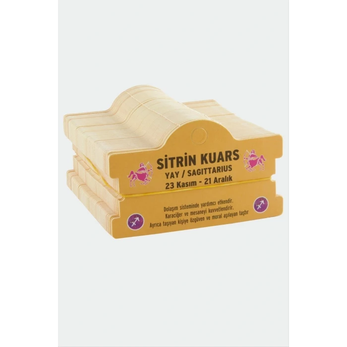 ieg™ Sitrin Kuars & Yay Burç Bileklik Kartı
