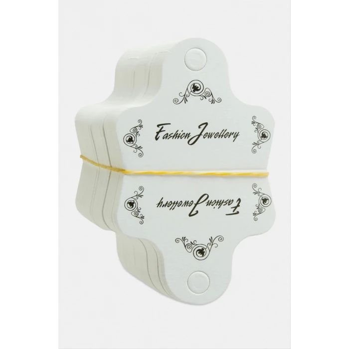 ieg™ Siyah Çiçek Kolye Kartı 200 Adet