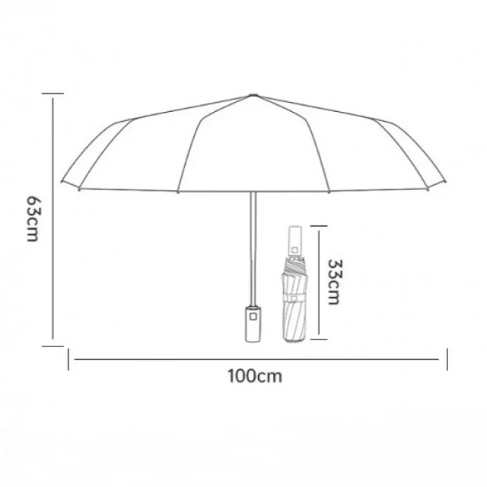 ieg™ Siyah El Fenerli Şemsiye