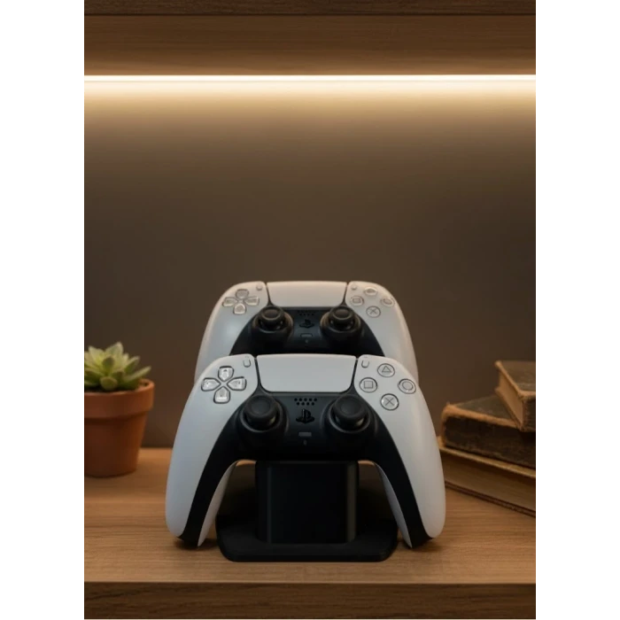 ieg™ Siyah İkili Gamepad Tutucu 7x18 cm Oyun Aksesuarı