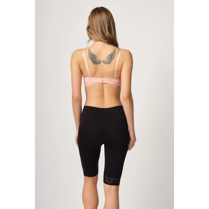 ieg™ Siyah MI Emay 3004 Soft Uzun Paça Dantel Boxer