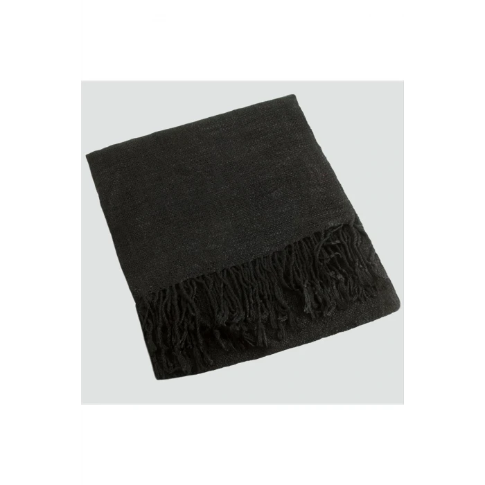 ieg™ Siyah Renkli Keten Şal 50*165