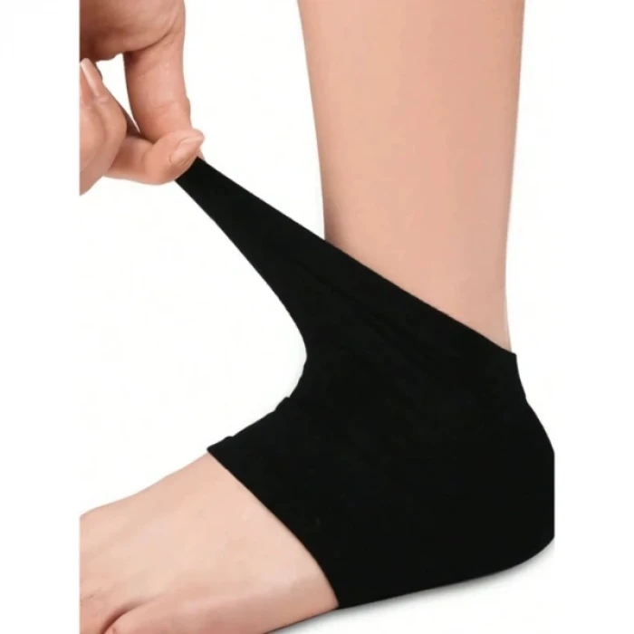 ieg™ Siyah Silikon Topuk Nemlendirici Çorap