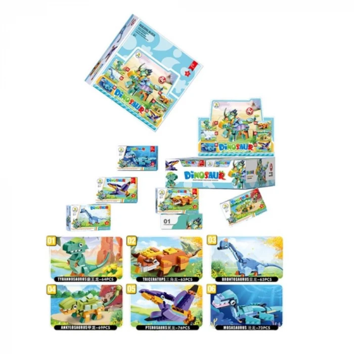 ieg™ SM2550 Lego Dinozorlar 6 in 1 76 Parça