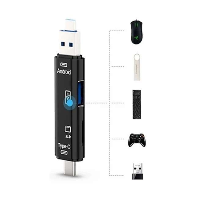 ieg™ Smart Otg 3in1 Type-c Ve Micro Usb Tf Card Reader Otg