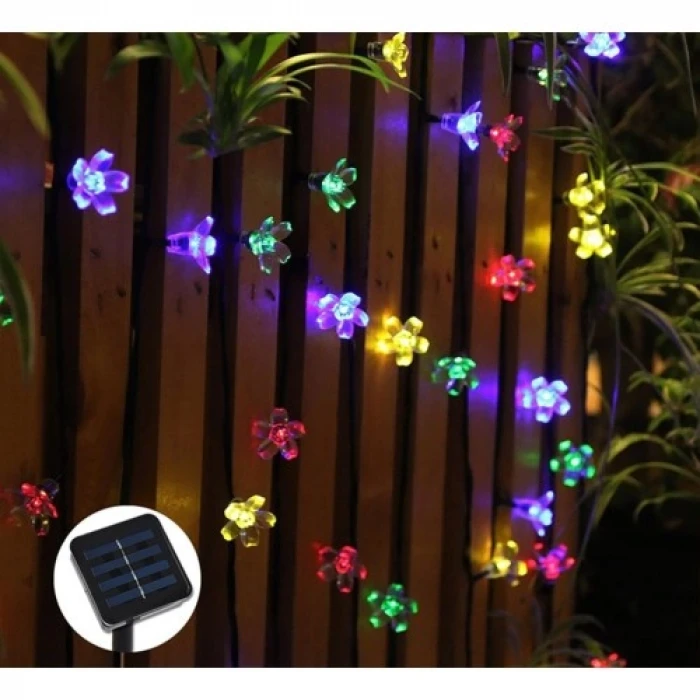ieg™ Solar 5m 50 Led Papatya RGB 8 Fonksiyonlu
