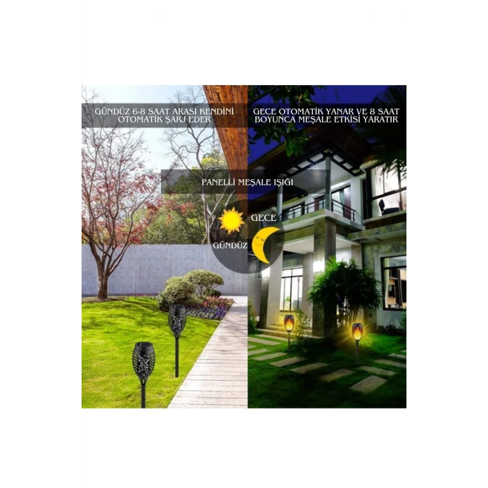 ieg™ Solar Alev Efektli Bahçe Lambası
