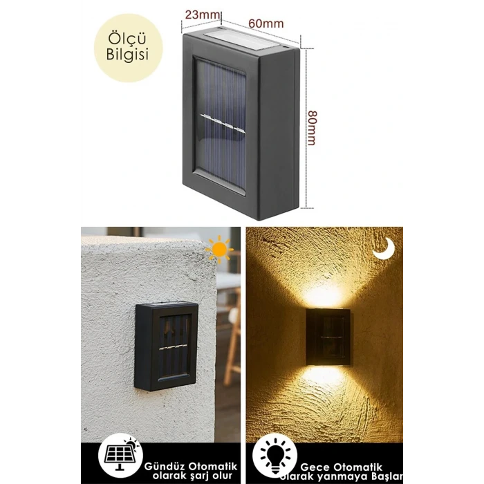 ieg™ Solar Aplik Çift Taraflı Lamba