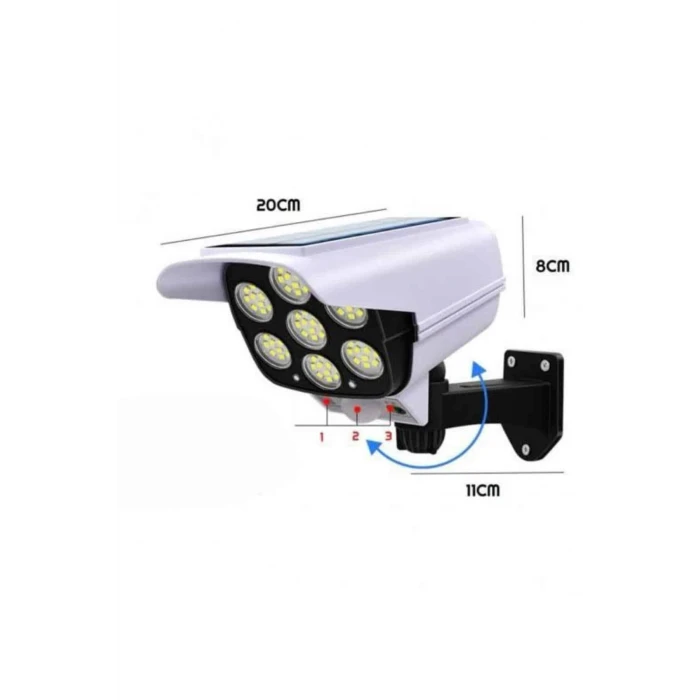 ieg™ Solar Bahçe Lambası Uzaktan Kumandalı Kamera Görünümlü Hareket Sensörlü