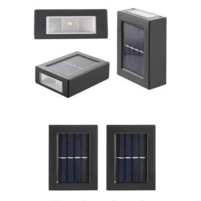 ieg™ Solar Güneş Enerjili Çift Taraflı Duvar Lambası Çift Taraflı Duvar Lamba Güneş Enerjili