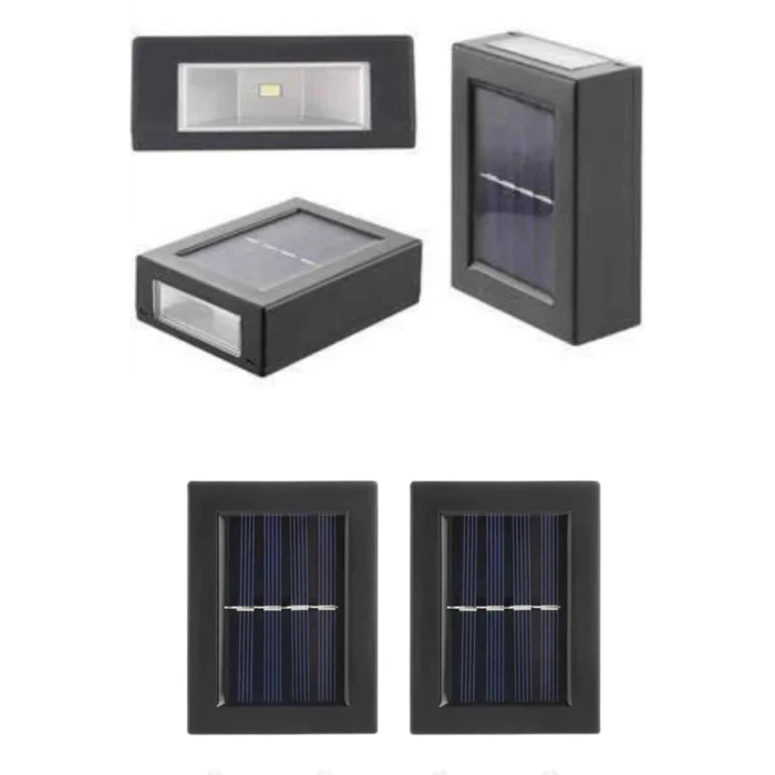 ieg™ Solar Güneş Enerjili Çift Taraflı Duvar Lambası Çift Taraflı Duvar Lamba Güneş Enerjili