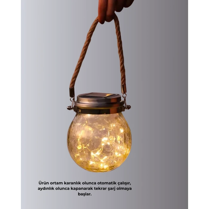 ieg™ Solar Güneş Enerjili Dekoratif Cam Lamba