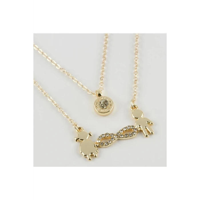 ieg™ Sonsuzluk Figürlü Yeni Sezon İkili Kolye