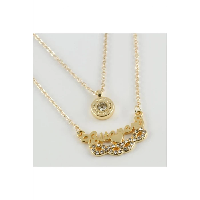 ieg™ Sonsuzluk Figürlü Yeni Sezon İkili Kolye