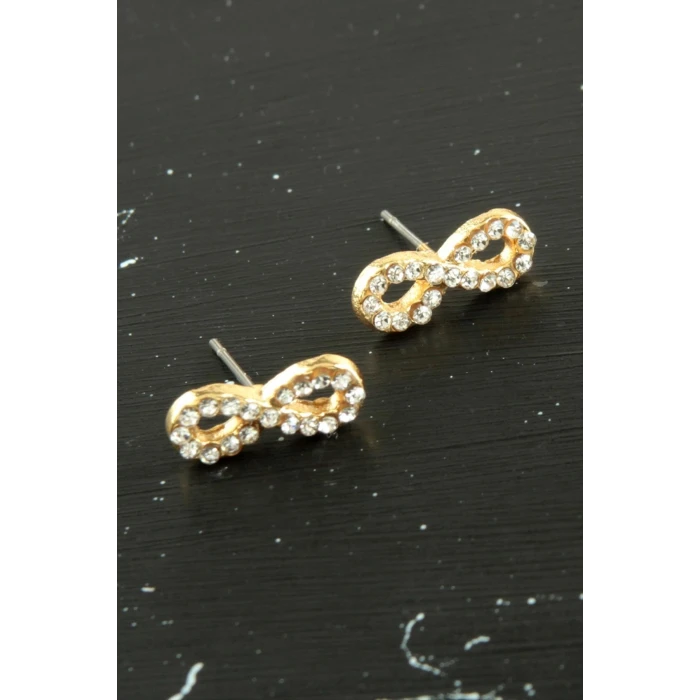 ieg™ Sonsuzluk Taşlı Minik Küpe