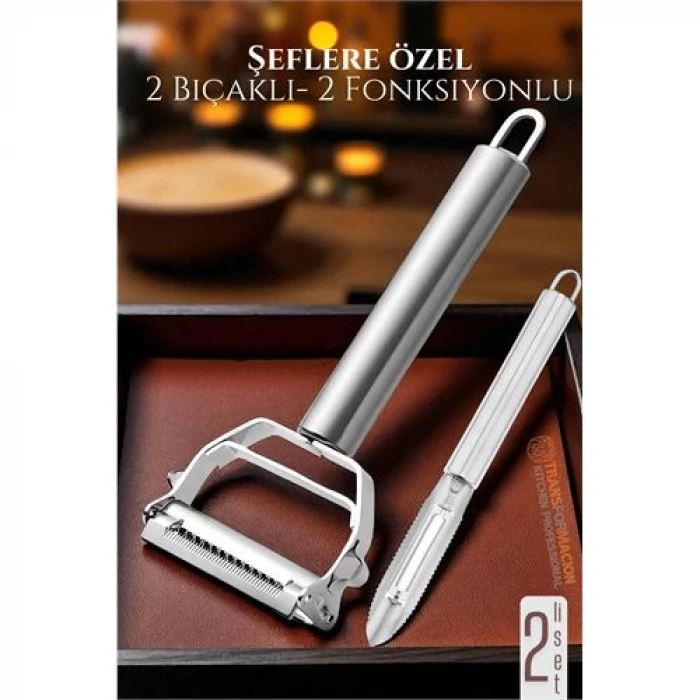 retroieg™ Soyacak - Sebze Soayacağı - Oyacak Soyacak Seti Dilimele Kazıma Profesyonel