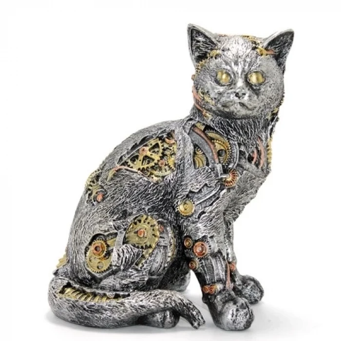 ieg™ Steampunk Polyester Kedi Figürü Model 1
