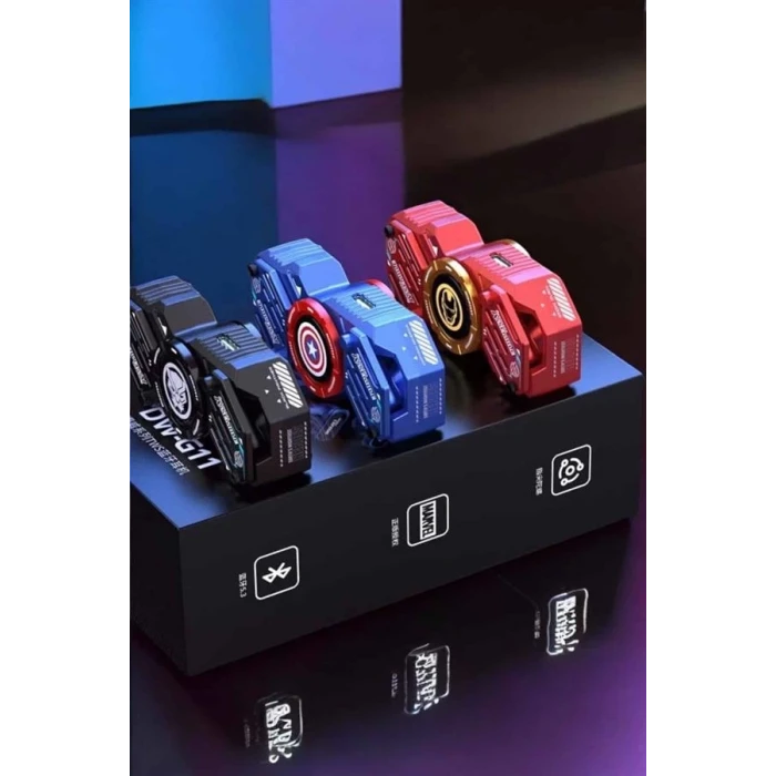 ieg™ Stres Çarklı Bluetooth Kulaklık Kablosuz Kırmızı Yüksek Ses Kaliteli
