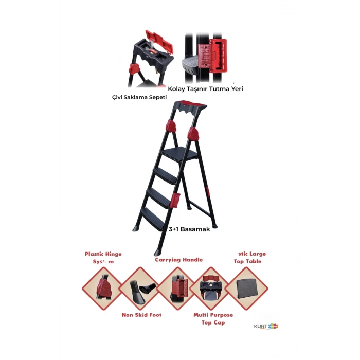 ieg™ Strong Merdiven 3+1 Basamaklı Merdiven -STRONG31