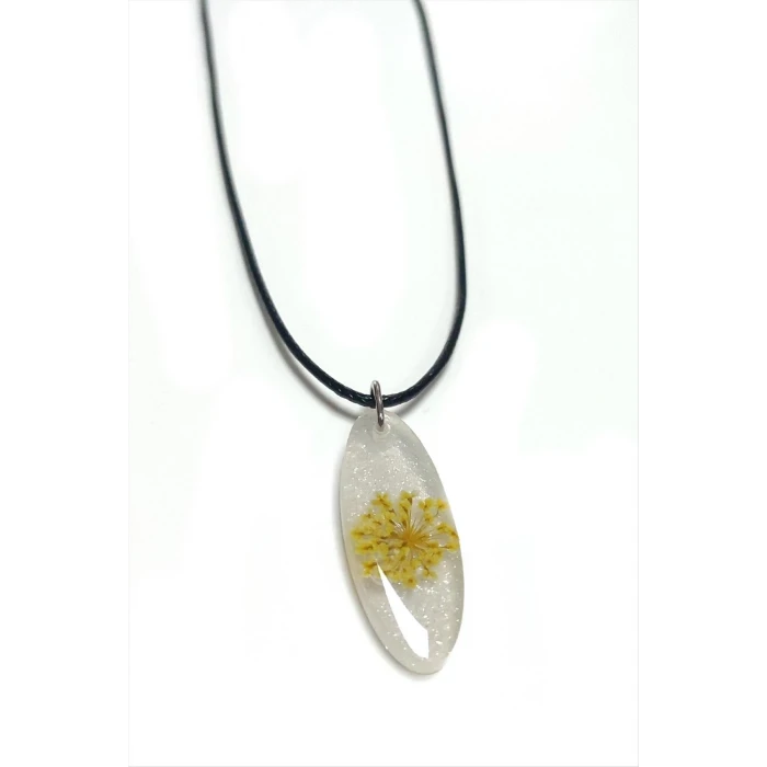 ieg™ Sultanotu Çiçeği Oval Epoksi Kolye