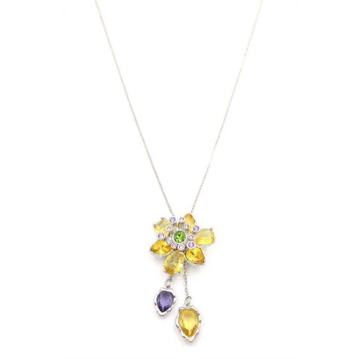 İEG Swr Çiçek Kolye - Sarı