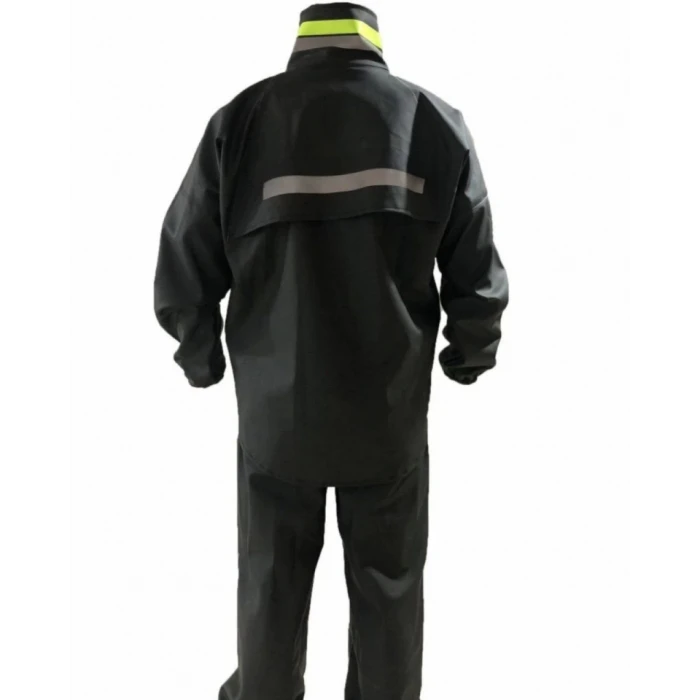 ieg™ Tam Kalıp Motorcu Kurye Su Gecirmez Yağmurluk Takım - Siyah