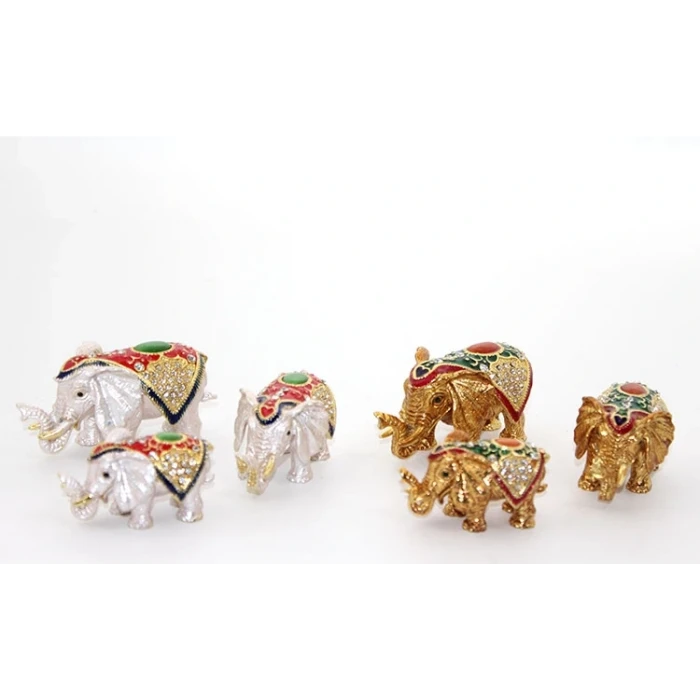 ieg™ Taşlı 3lü Fil Figürü Model 4