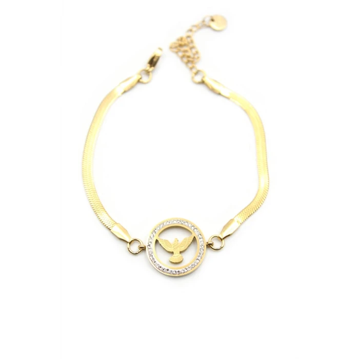 ieg™ Taşlı Anka Kuşu Bileklik - Altın