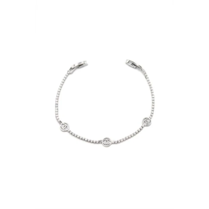 ieg™ Taşlı CC Bileklik - Gümüş