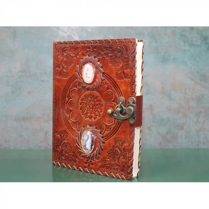ieg™ Taşlı Deri Defter Model 2