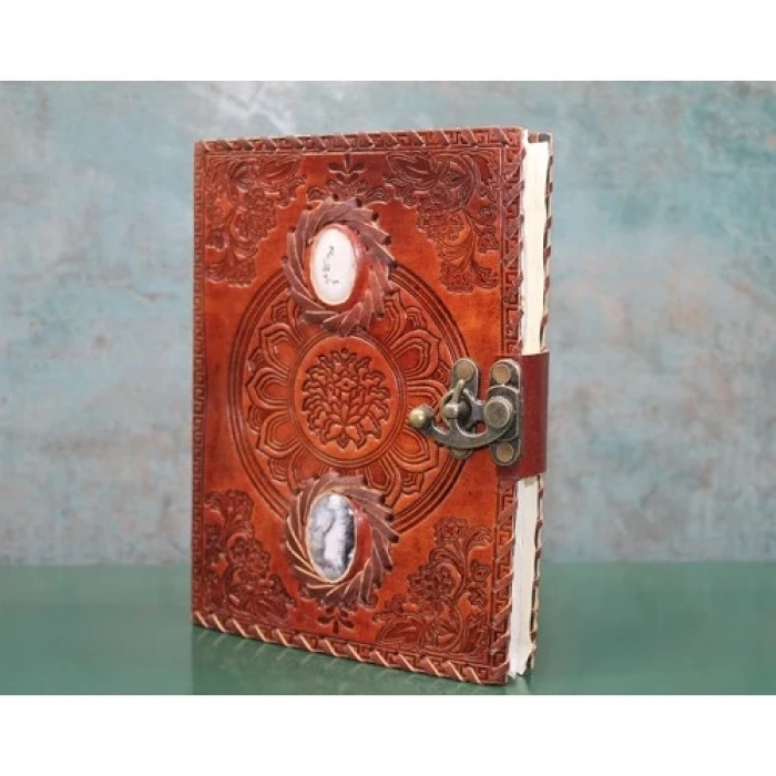 ieg™ Taşlı Deri Defter Model 9