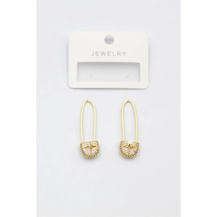 ieg™ Taşlı Filkete Küpe - Altın