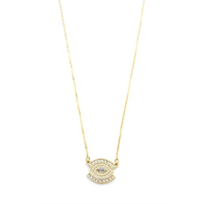 ieg™ Taşlı Göz Kolye - Altın