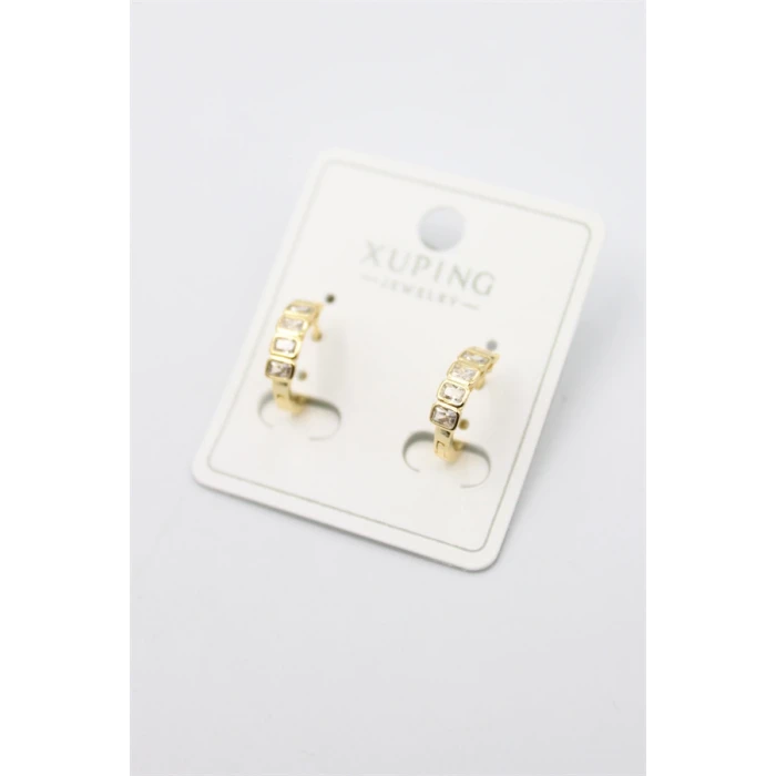 ieg™ Taşlı Halka Küpe - Altın