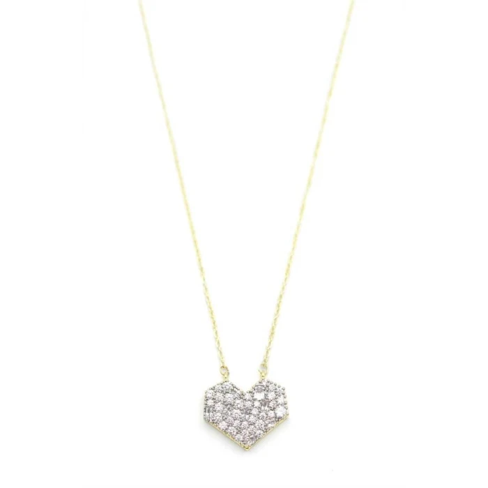 ieg™ Taşlı Kalp Kolye - Altın