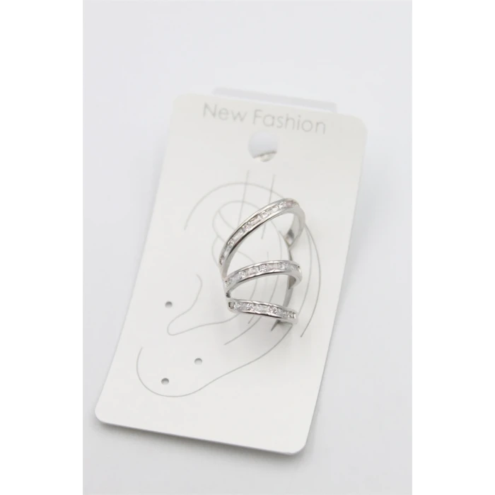 ieg™ Taşlı Kıkırdak Küpe - Gümüş