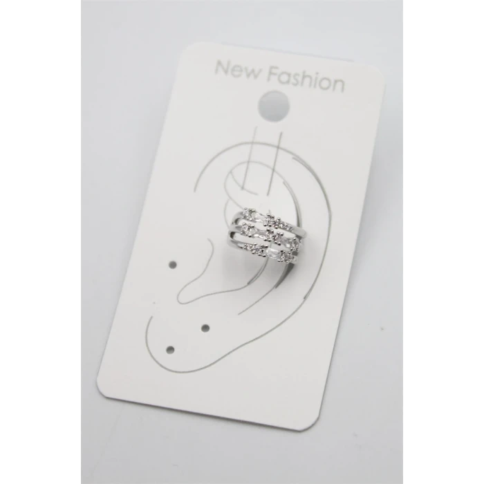 ieg™ Taşlı Kıkırdak Küpe - Gümüş