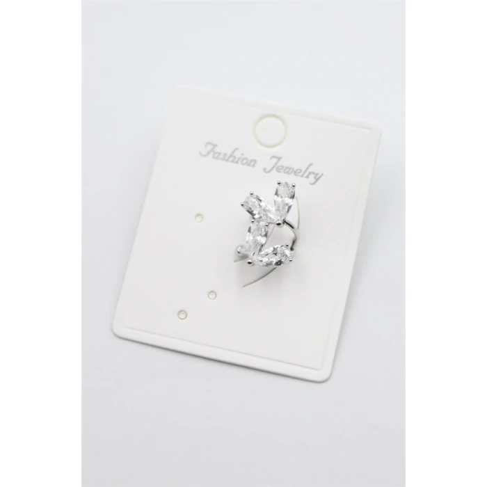 ieg™ Taşlı Kıkırdak Küpe - Gümüş