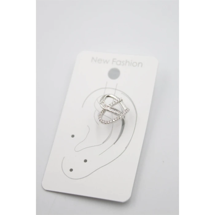 ieg™ Taşlı Kıkırdak Küpe - Gümüş