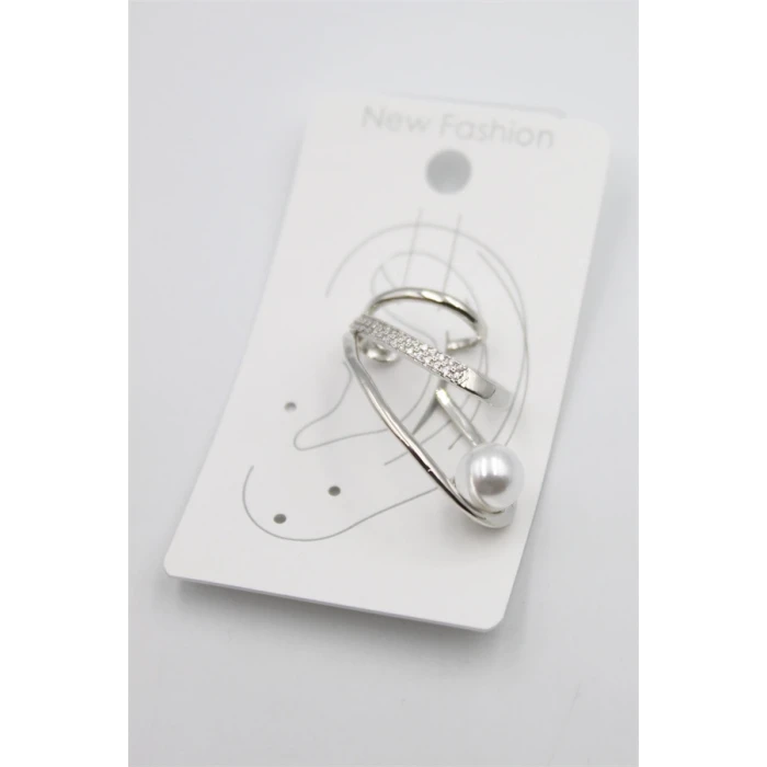 ieg™ Taşlı Kıkırdak Küpe - Gümüş