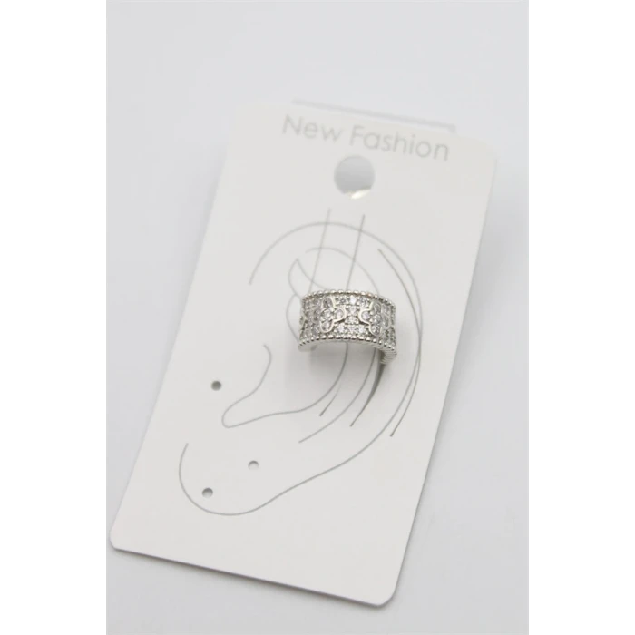 ieg™ Taşlı Kıkırdak Küpe - Gümüş