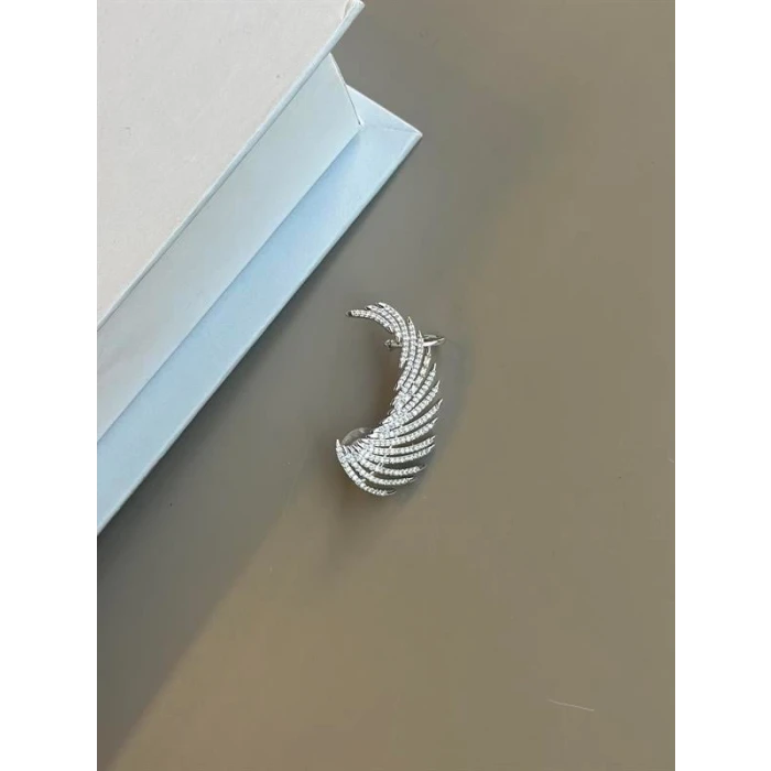 ieg™ Taşlı Kıkırdak Küpe - Gümüş