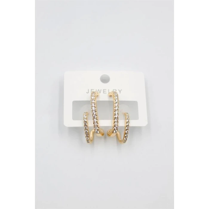 ieg™ Taşlı Küpe - Altın