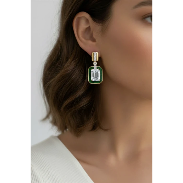 ieg™ Taşlı Küpe - Altın