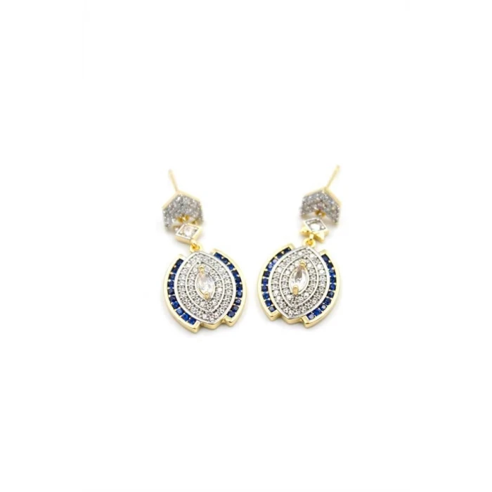 ieg™ Taşlı Küpe - Mavi