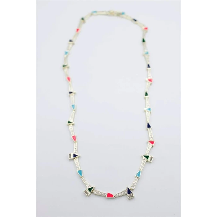 ieg™ Taşlı Marka Kolye - Altın