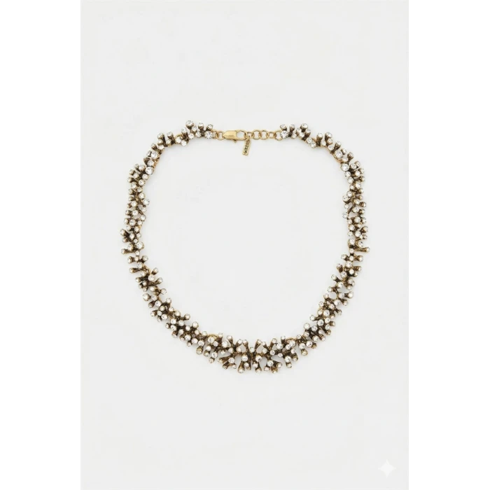 ieg™ Taşlı Mercan Kolye - Altın