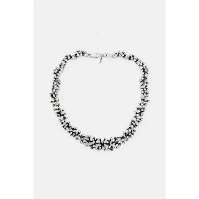 ieg™ Taşlı Mercan Kolye - Gümüş