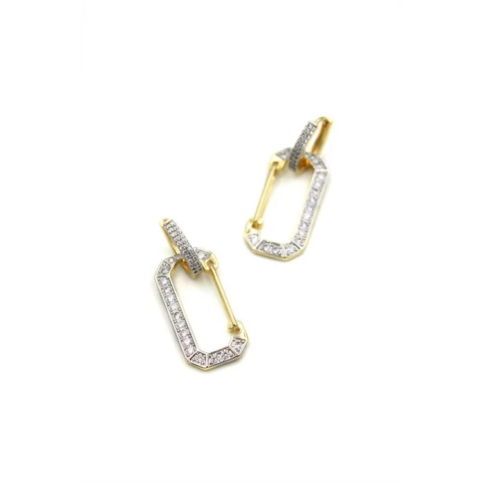 İEG Taşlı Vip Küpe - Altın