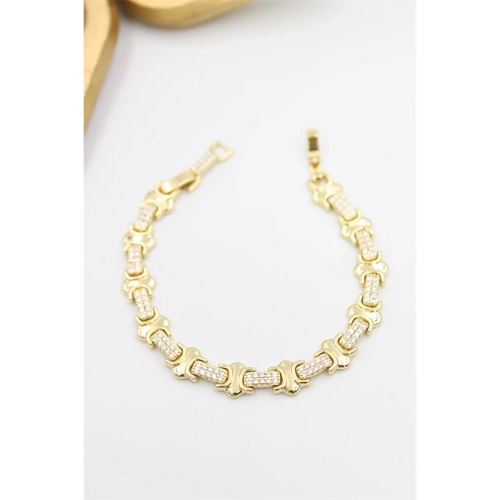 ieg™ Taşlı Xuping Bileklik - Altın